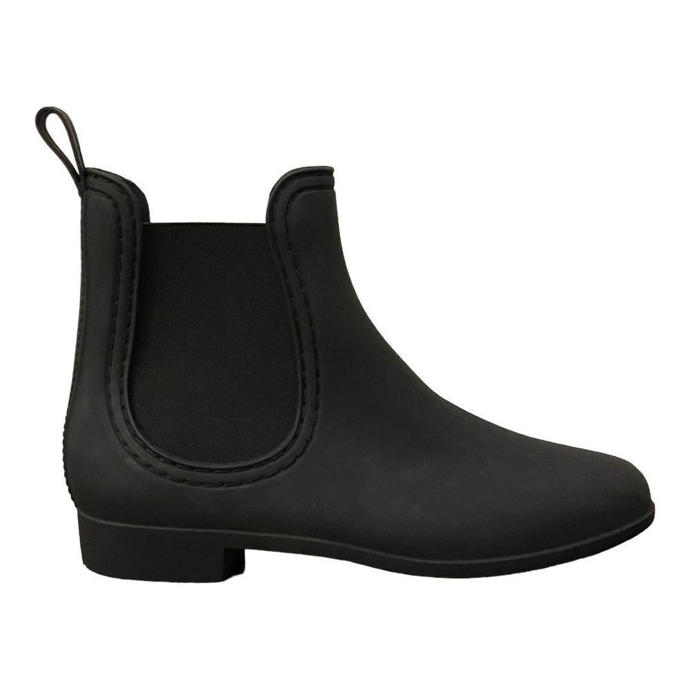 JC Play By Jeffrey Campbell Women's Chelsea Rain Boots Black Size 8 New